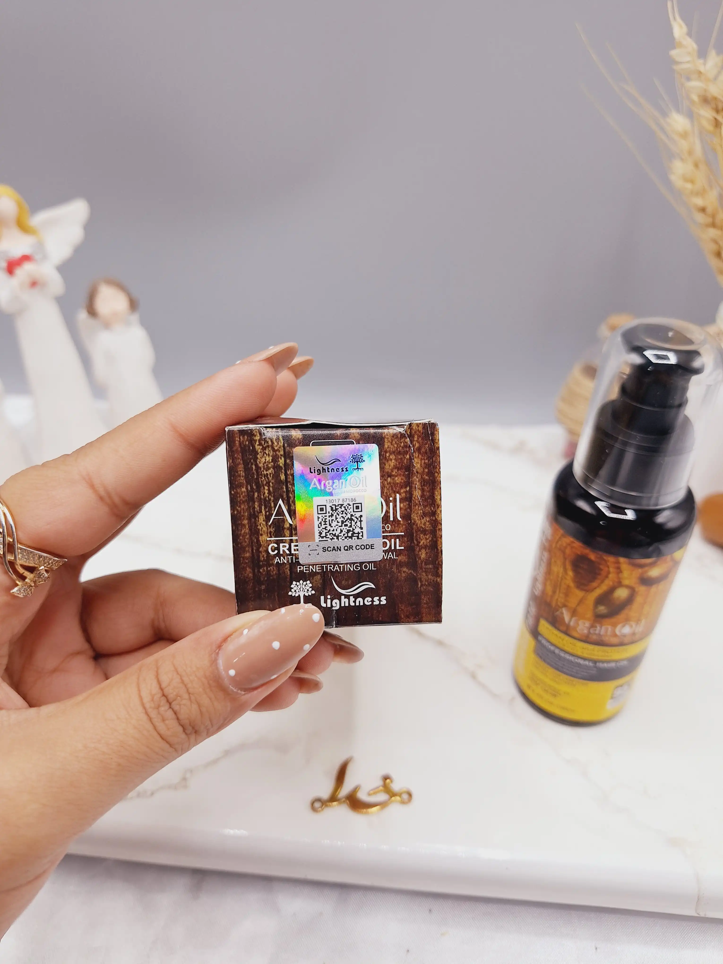 روغن مو آرگان تغذیه کننده مراکشی ساخت اسلواکی لایتنس 100میل کد 8672