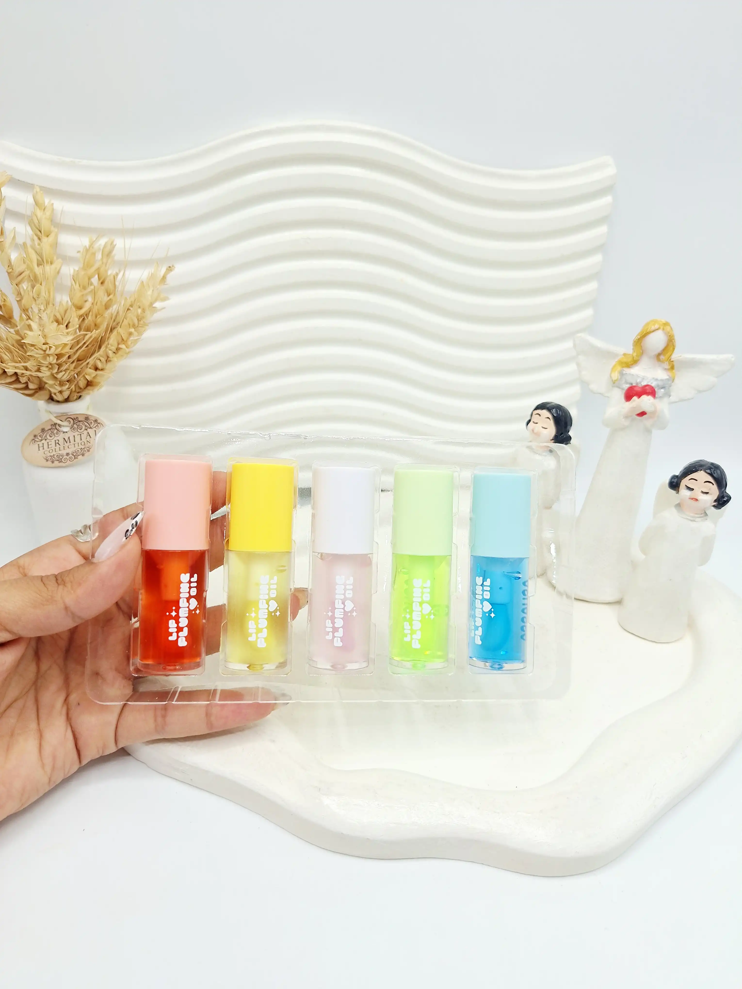 پک 5 عددی لیپ گلاس جذاب برند اسنس کد 2411